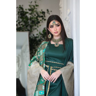 Royal green bisht