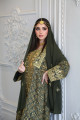 Dark green traditional dress