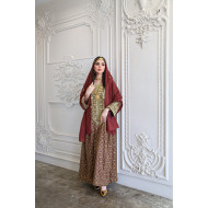 Reddish-brown traditional dress