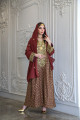 Reddish-brown traditional dress