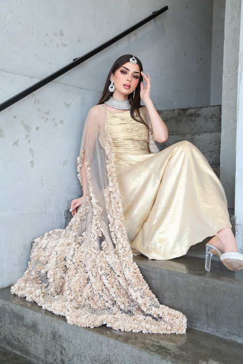 Luxurious gold dress