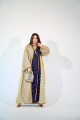 A luxurious pistachio bisht with a wrap dress