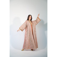 Luxurious apricot bisht