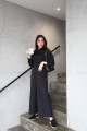 Black high waist trousers