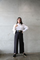 Black high waist trousers