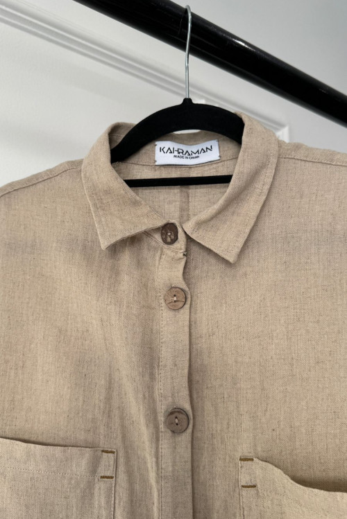 Natural linen shirt