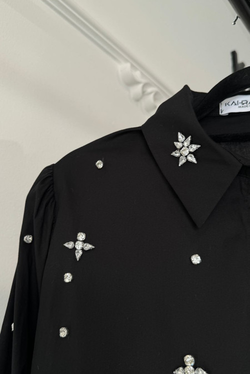 Swarovski black shirt