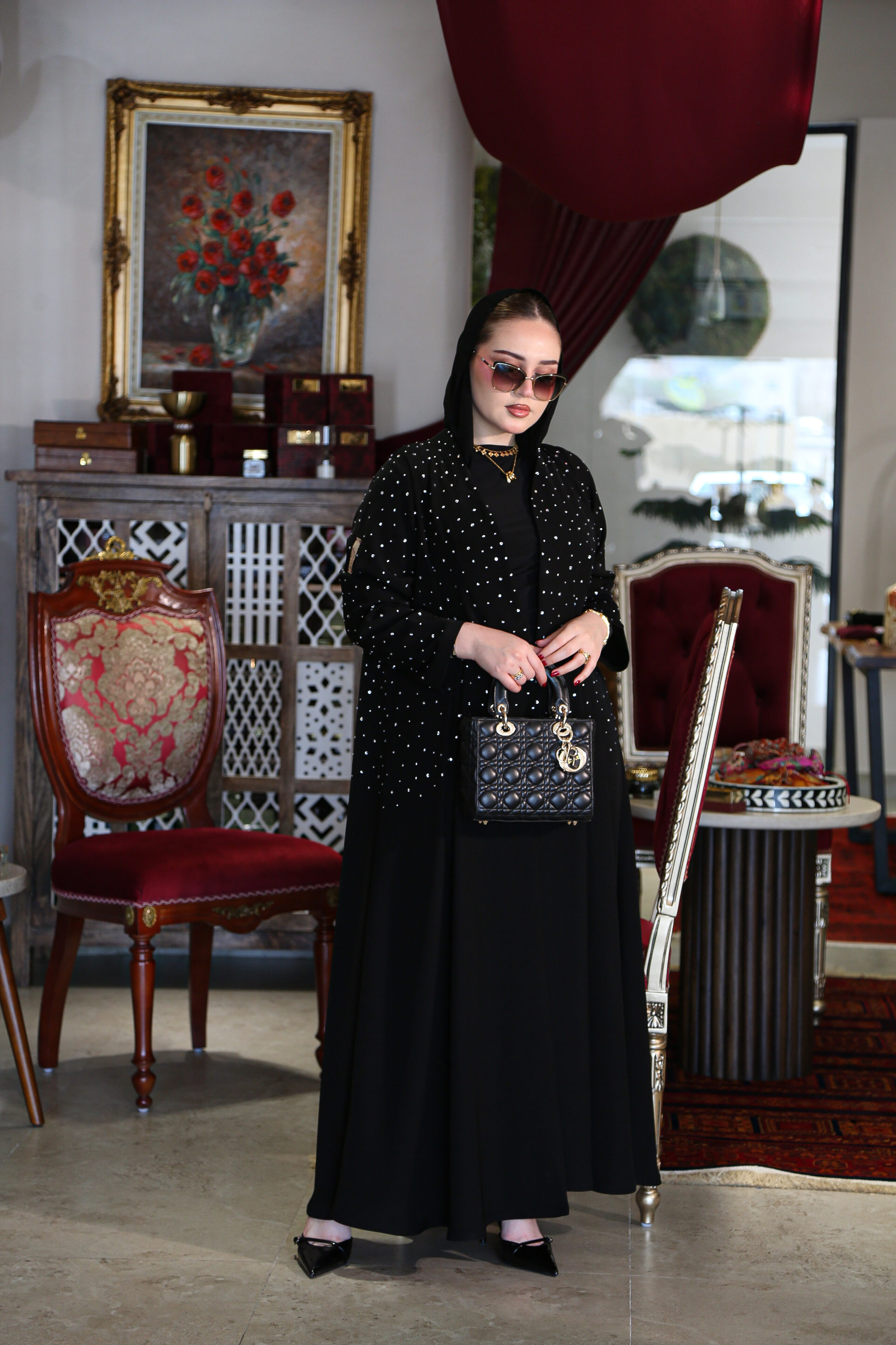 عباية شوارفسكي- Silver